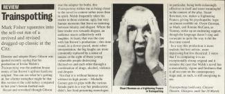 Review of Trainspotting at the Citizens Theatre, The List, 10 Mar 1995