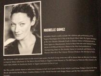 Michelle Gomez's bio from the theatre programme for The Vagina Monologues