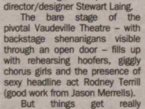 Review of The Pleasure Man from The Stage, 24 Feb 2000 (1 of 2)